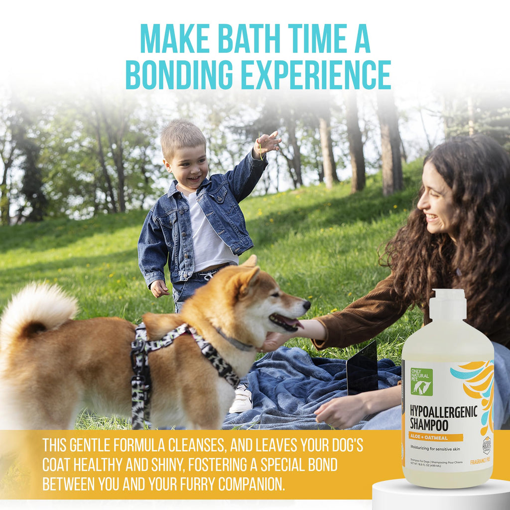Hypoallergenic Dog Shampoo with Aloe & Oatmeal 16.9 oz M435