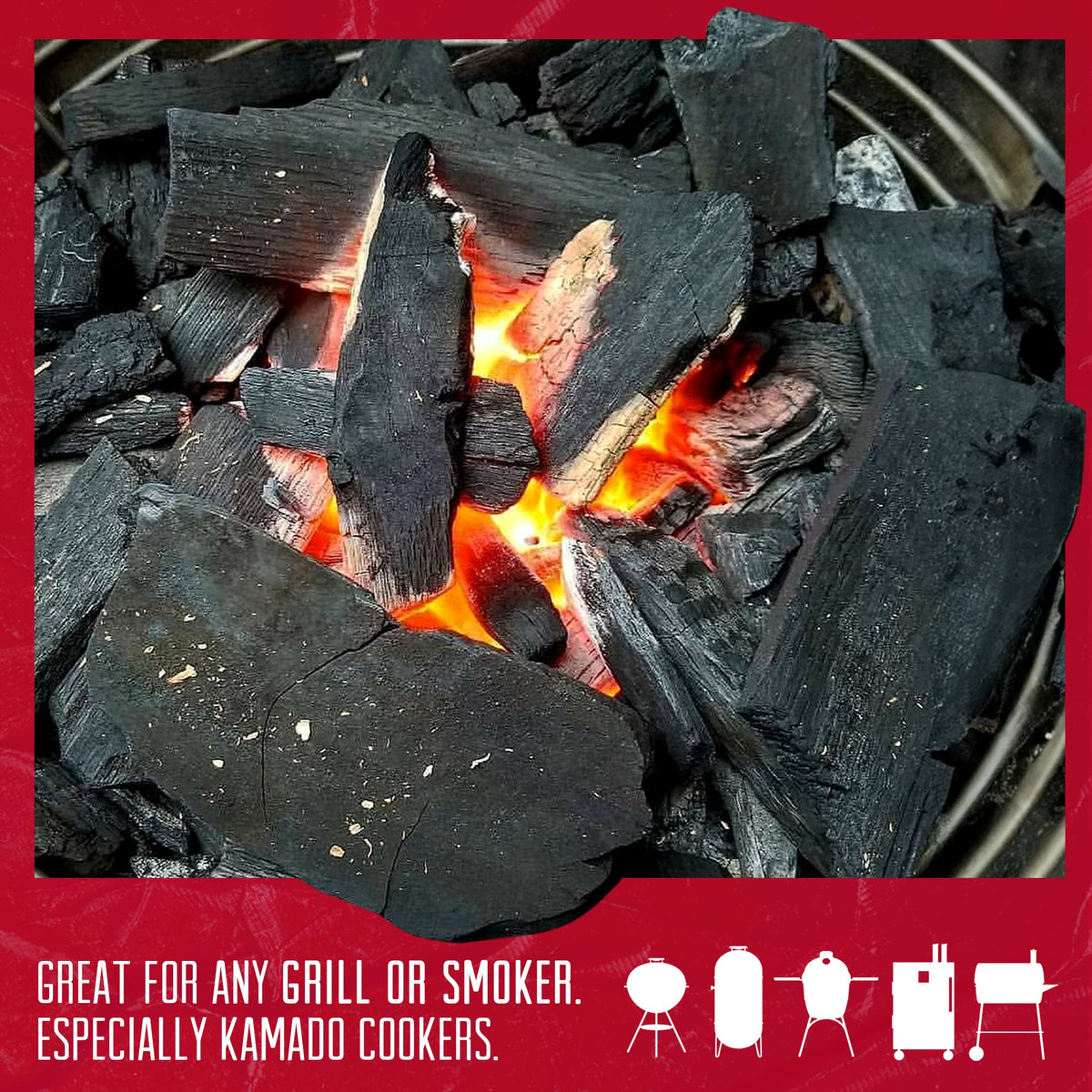 Natural Lump Charcoal 20 lbs 2 Packs J32493