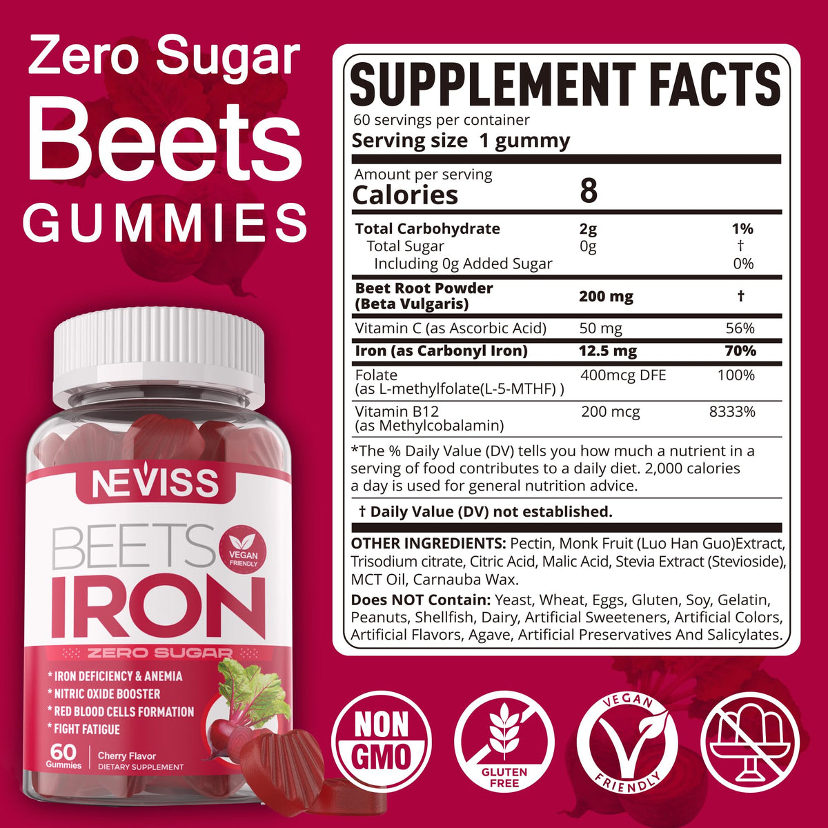 Beet Root Gummies with Iron L414159