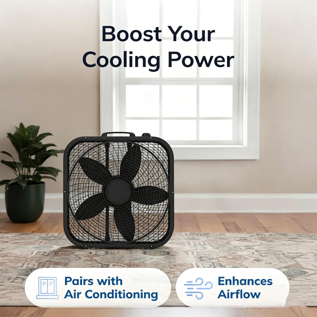 20 Inch 3 Speed Portable Box Fan N30851