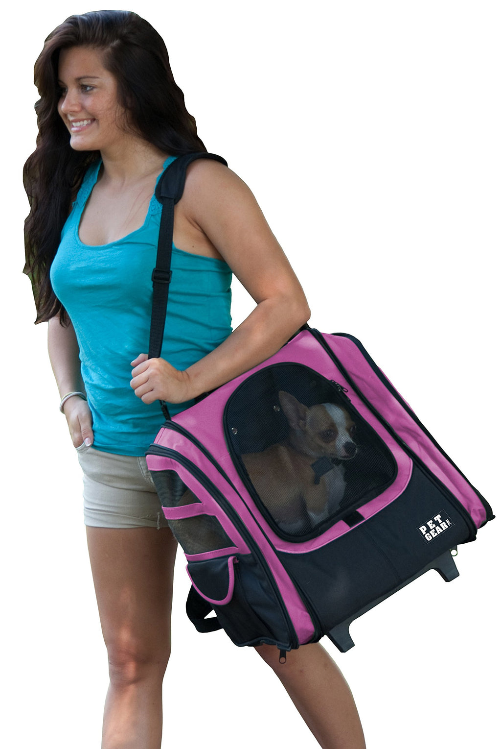 Large Pink Pet Backpack H967237