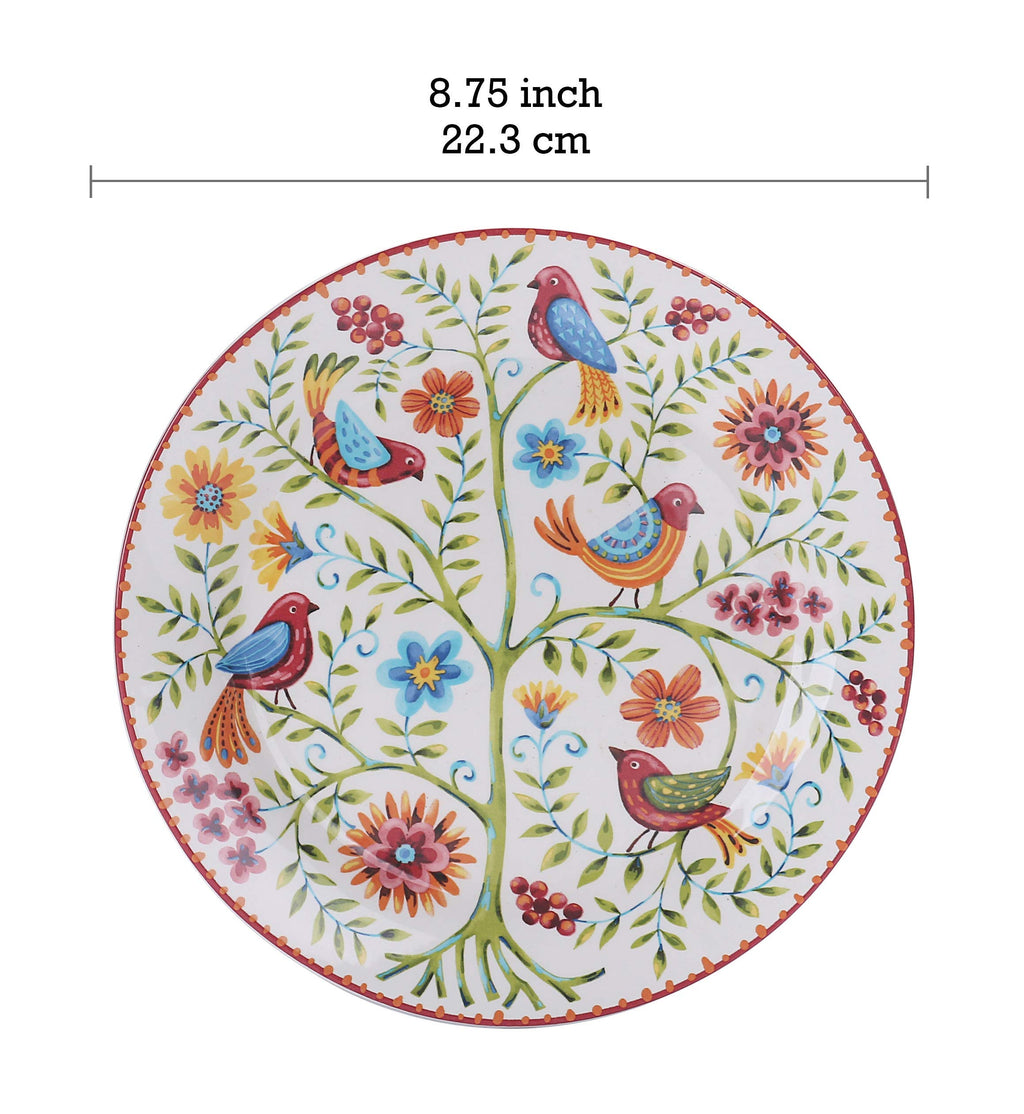 Red Ceramic 12 pcs Dinnerware Set, Service for 4 E78151
