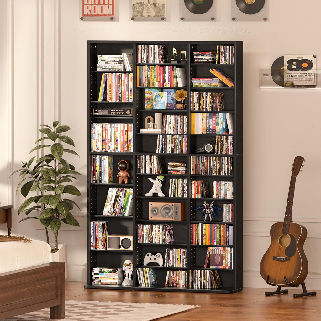 Black 11 Tier Display Cabinet N1690