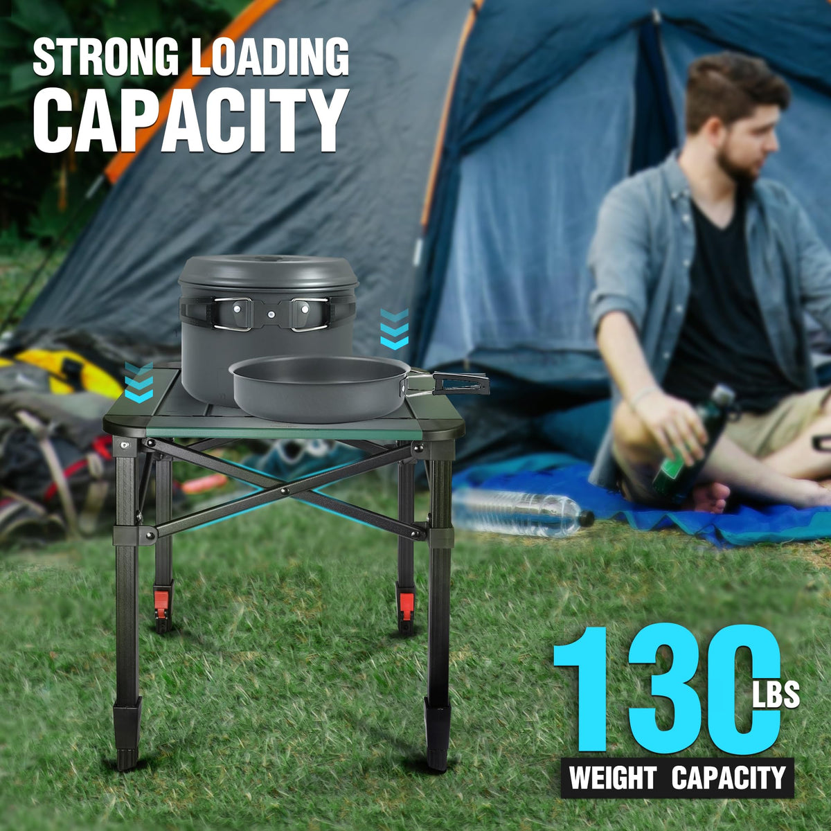 Folding Camping Aluminum Table I532454
