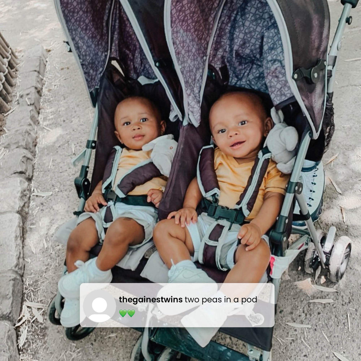 Side by Side Stroller with Recline, Storage & Compact Fold S362042