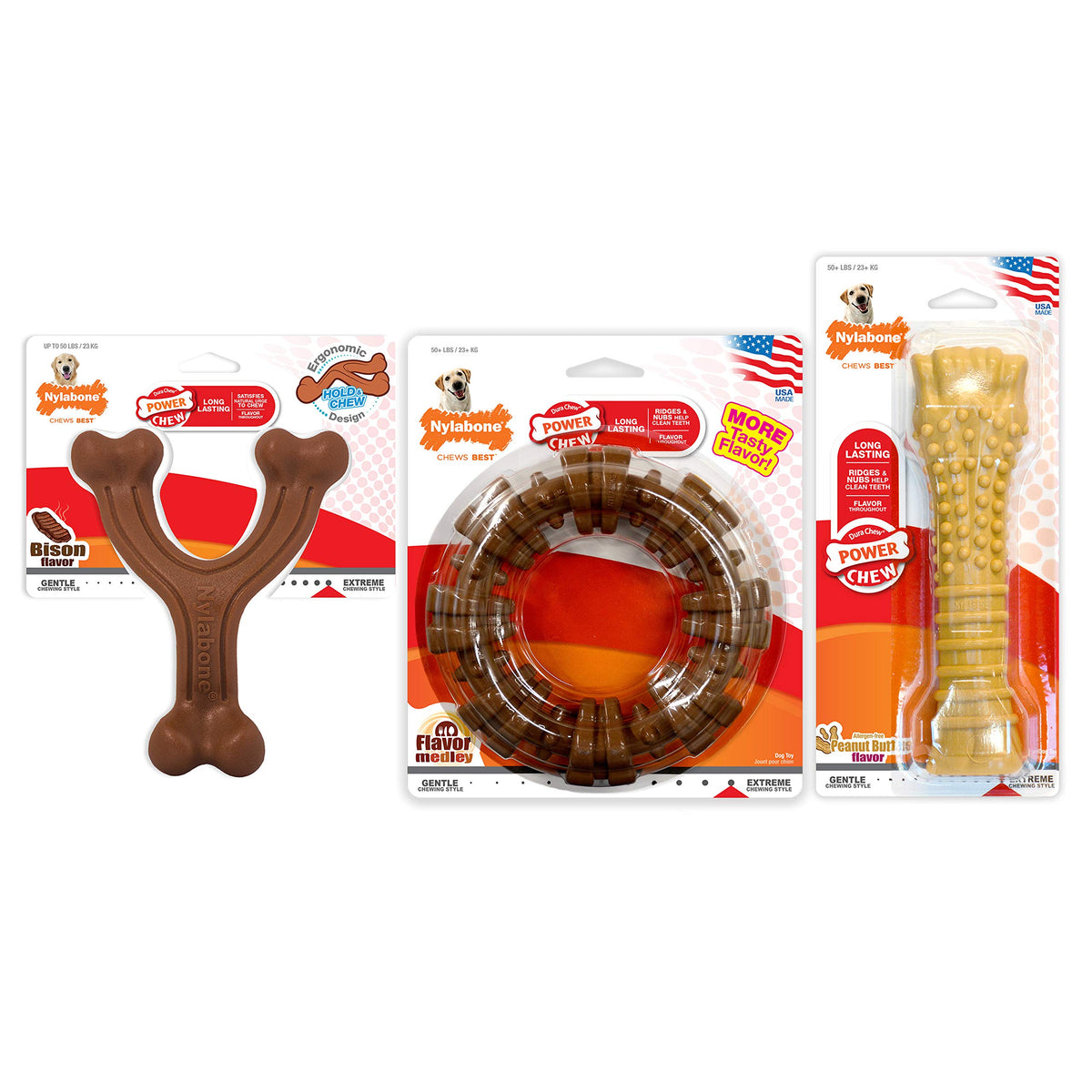 Dog Chew Toys, 3 Count, Large M736