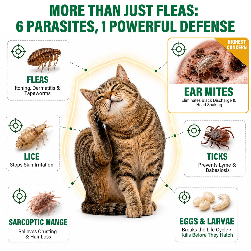 Cat Flea & Tick Topical Drops 12 Doses M789