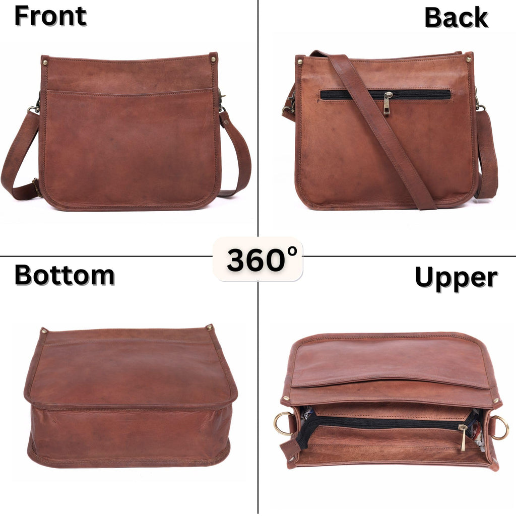 Genuine Leather Crossbody Purse A81149