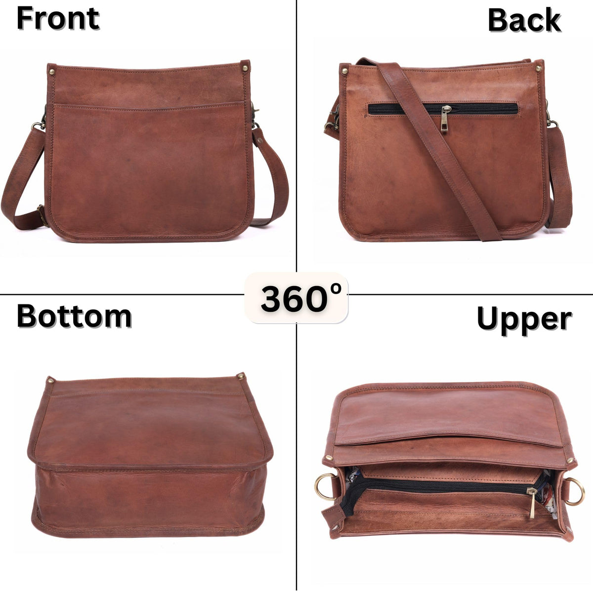 Genuine Leather Crossbody Purse A81149