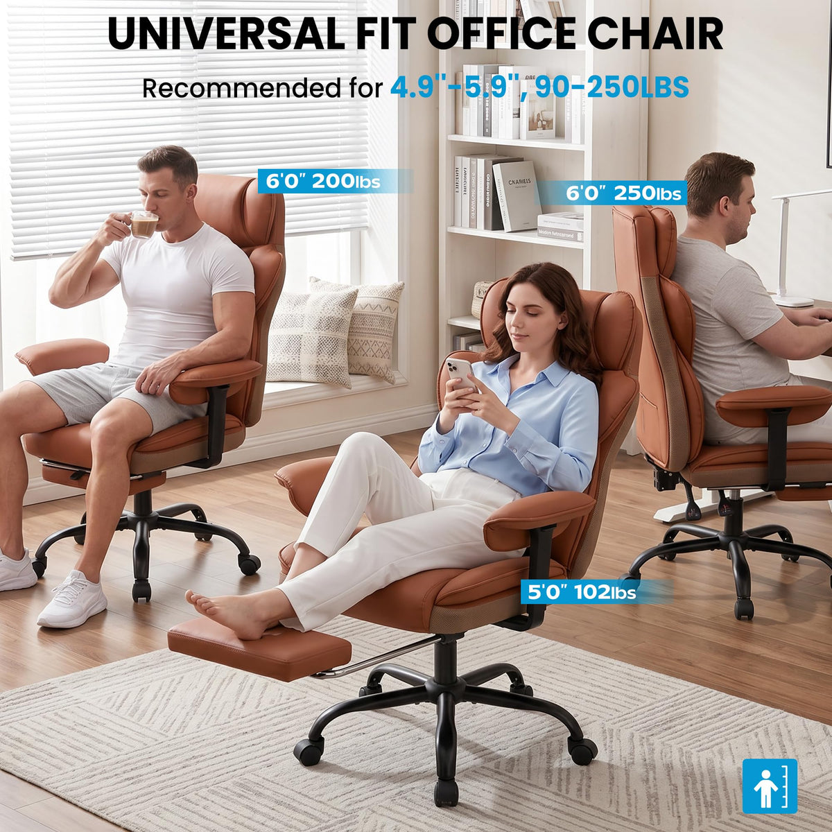 Office Chair with Pocket Spring Cushion A687