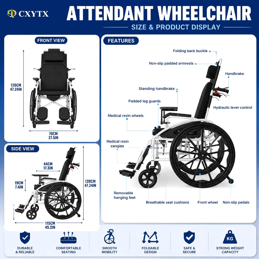 Folding Compact Wheelchair Q685961