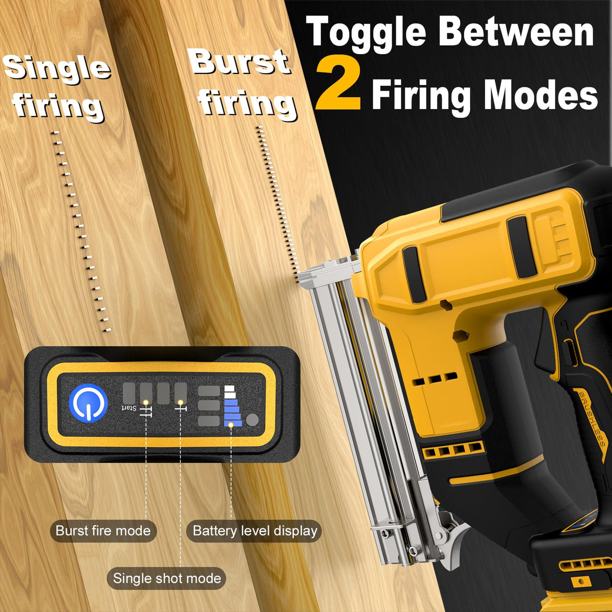 18 Gauge Cordless Brad Nailer with 1000 Nails Q84113