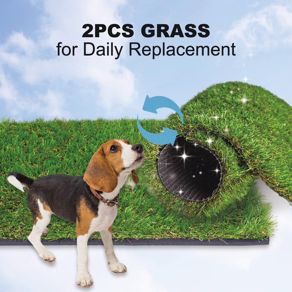 Dog Grass Pad with Tray B5504