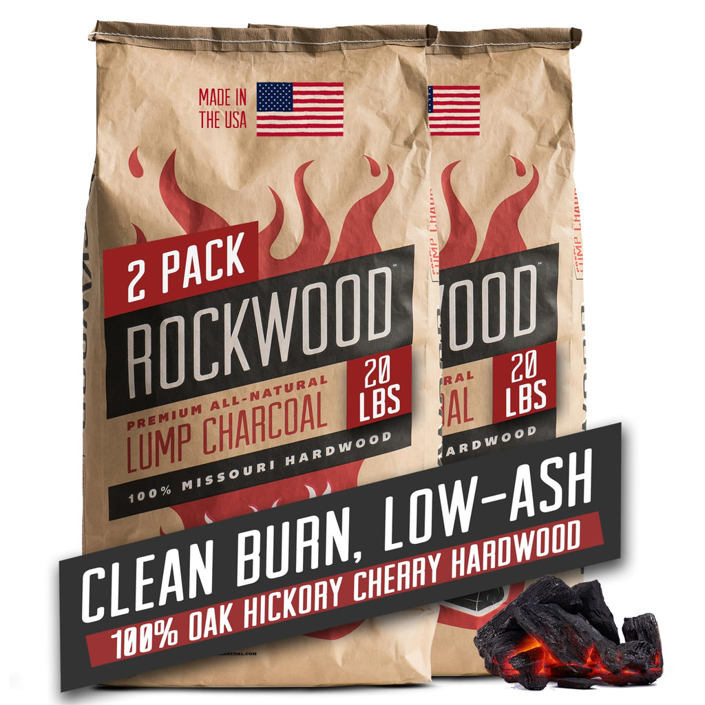 Natural Lump Charcoal 20 lbs 2 Packs J32493