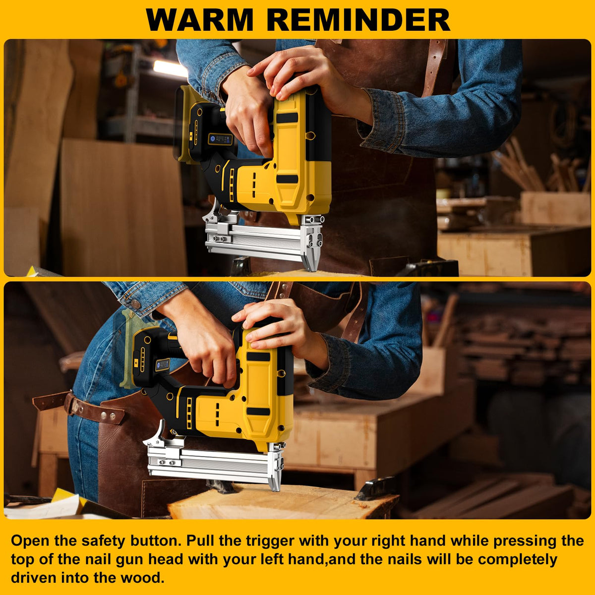 18 Gauge Cordless Brad Nailer with 1000 Nails Q84113
