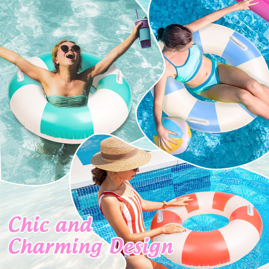4Pcs Inflatable Pool Float with Handle D73707