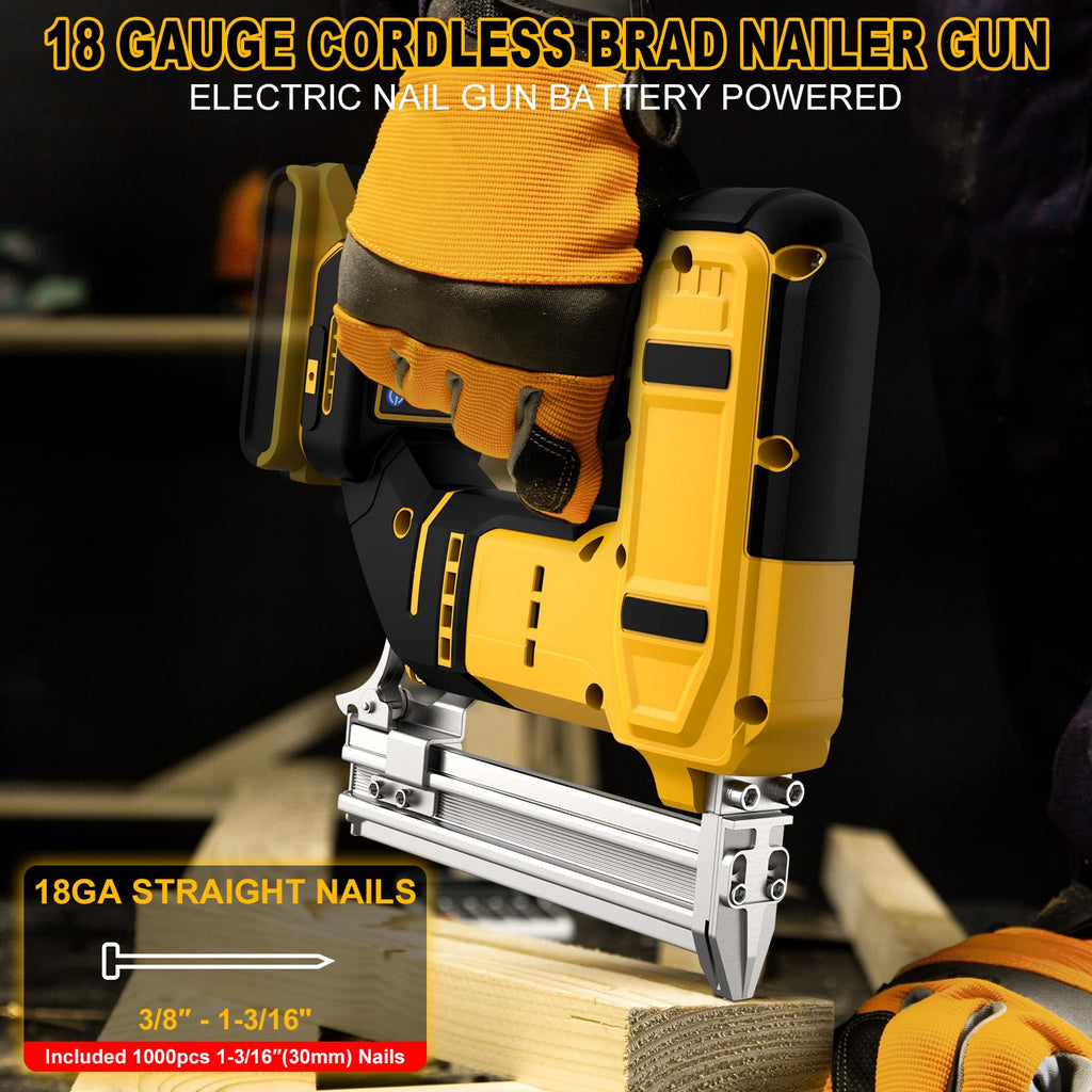 18 Gauge Cordless Brad Nailer with 1000 Nails Q84113