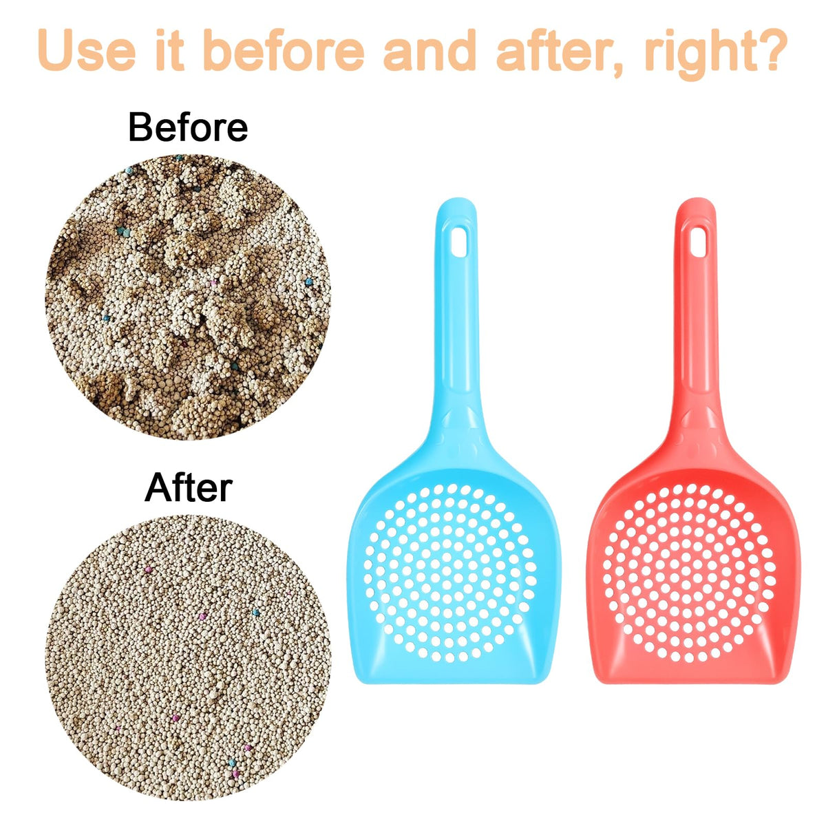 Cat Litter Scoop Mesh Sifting Scooper M84097
