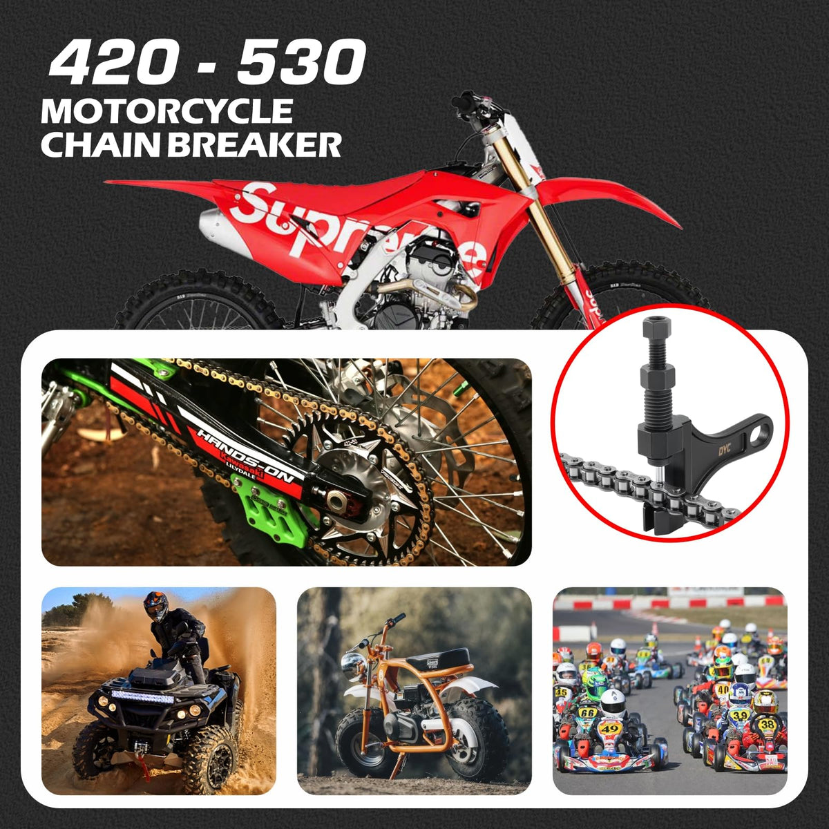 Chain Breaker Tool with 2 Replaceable Cutting Pins Z82111