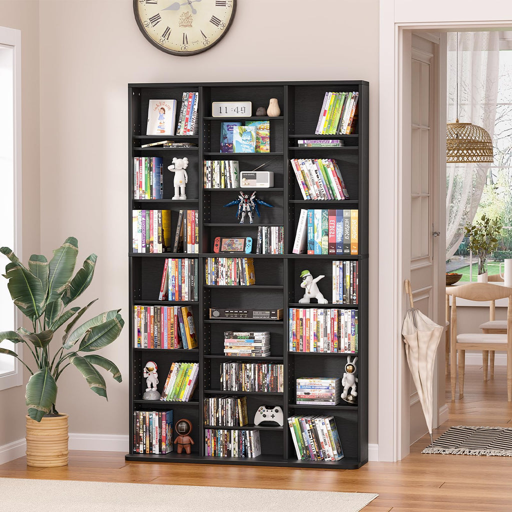 Black 11 Tier Display Cabinet N1690