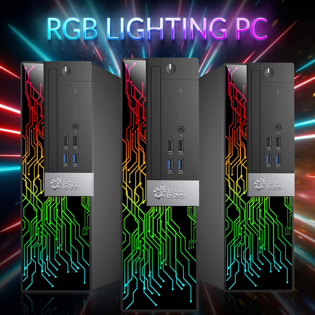 RGB Gaming PC with 24 Inch Monitor Intel i5 16GB RAM 512GB SSD Q5132