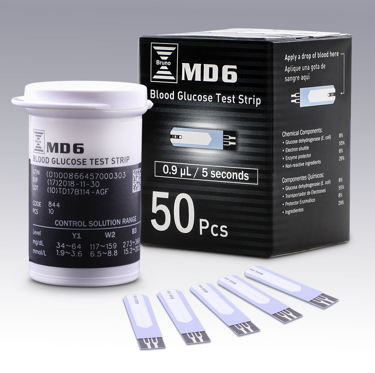 Blood Glucose Test Strips 50 Count Pack of 2 E5667