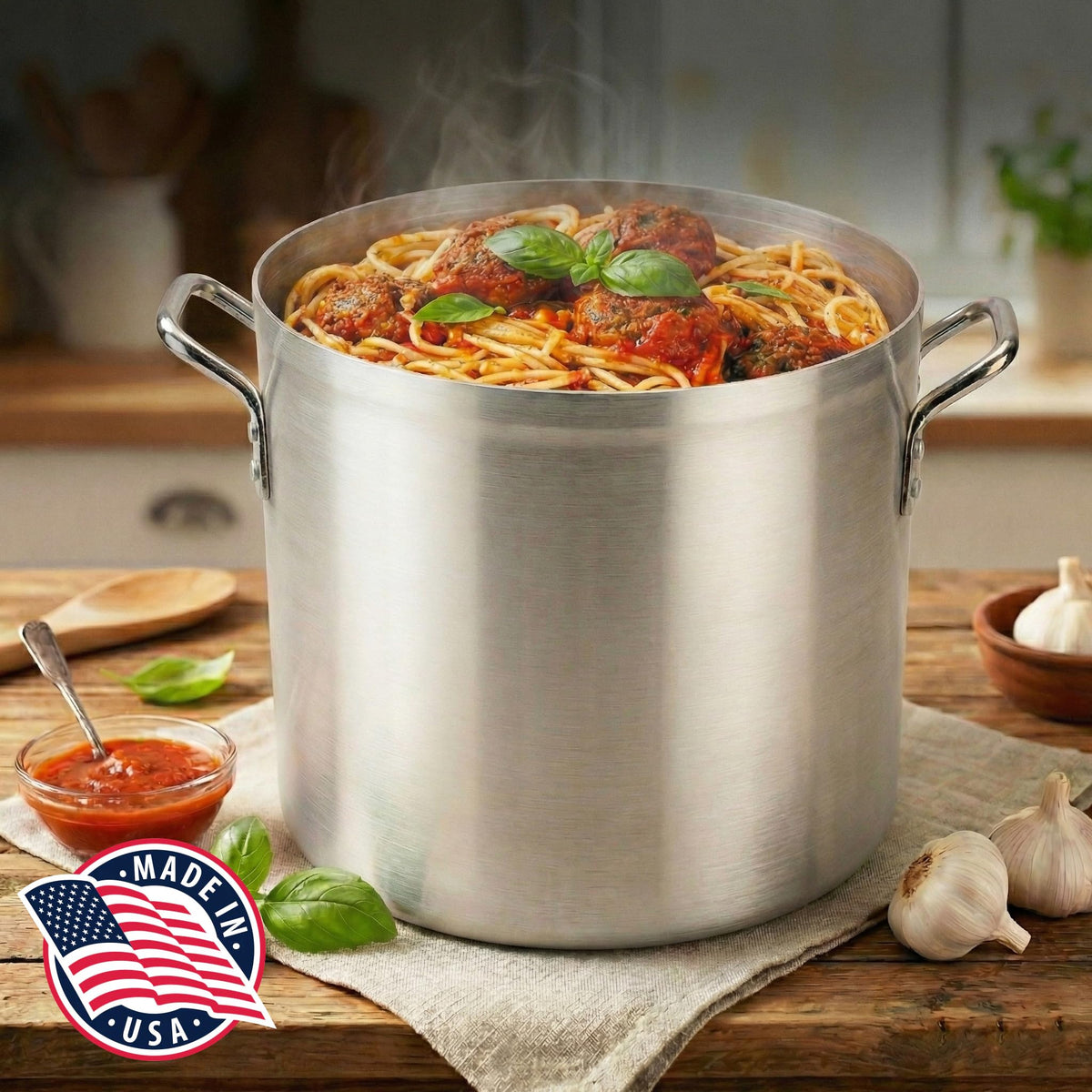 60 Quart Aluminum Stock Pot D987