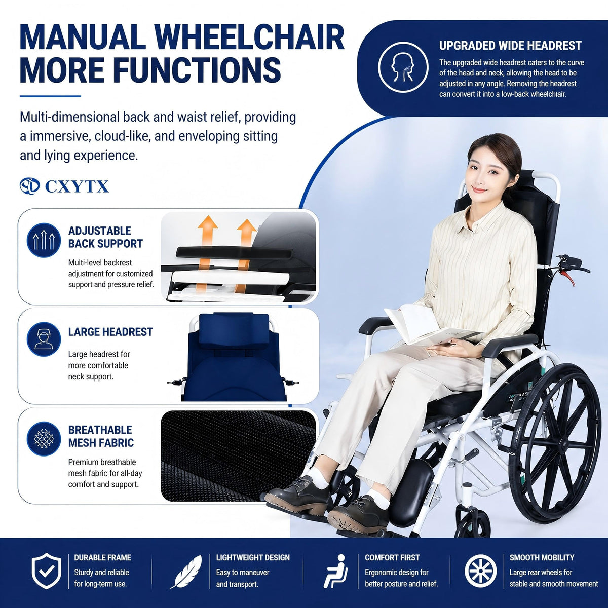Folding Compact Wheelchair Q685961
