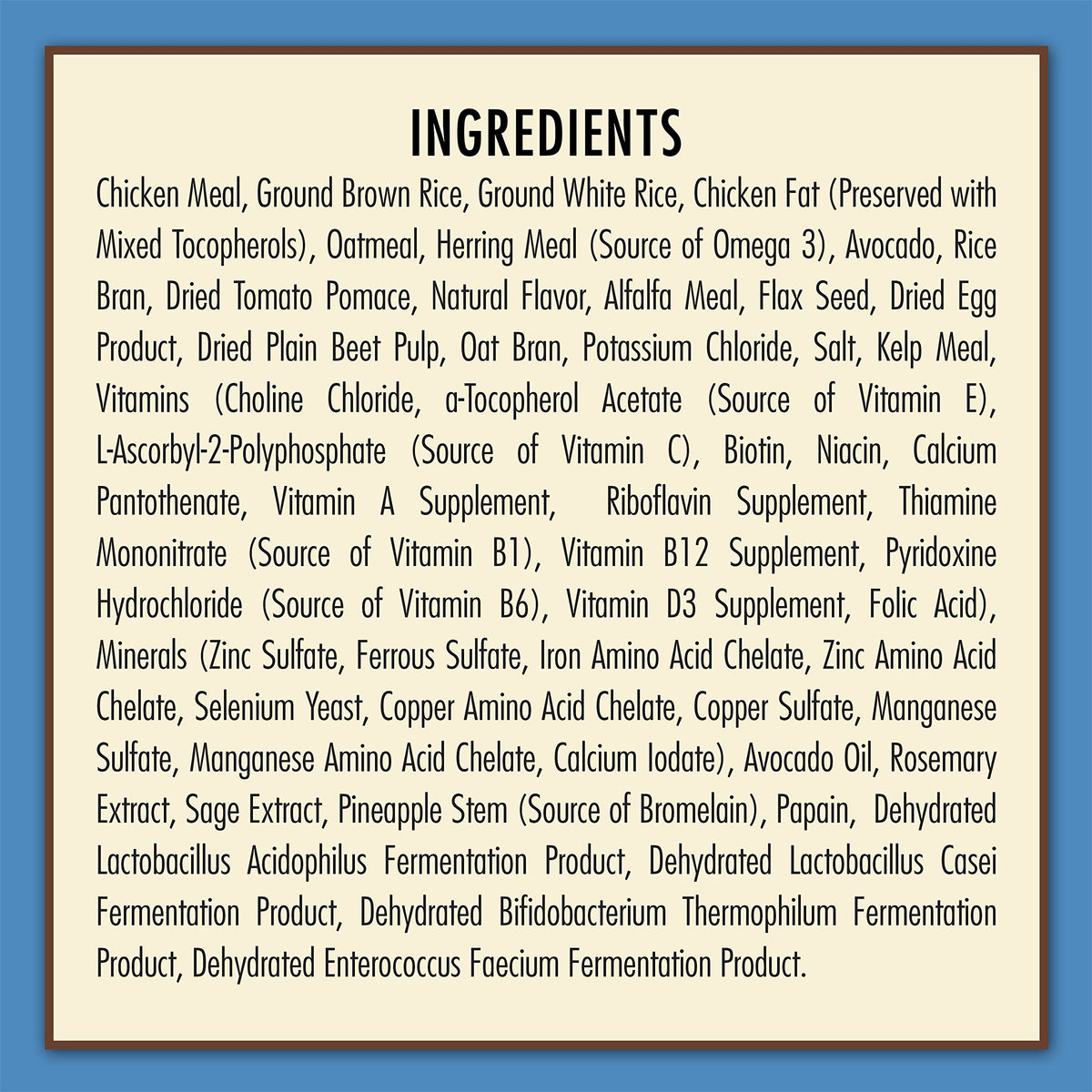 Natural Chicken Meal & Brown Rice Dry Puppy Food 15 lb N854