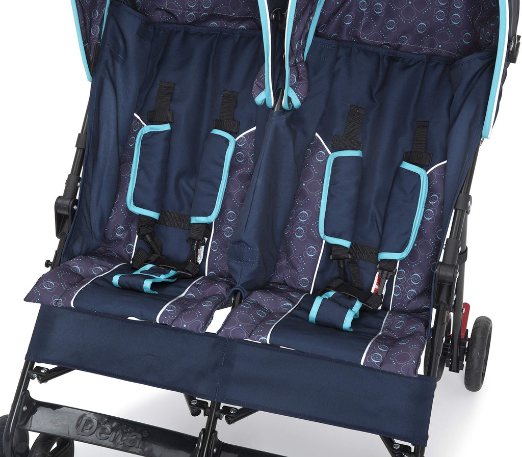 Side by Side Stroller with Recline, Storage & Compact Fold S362042
