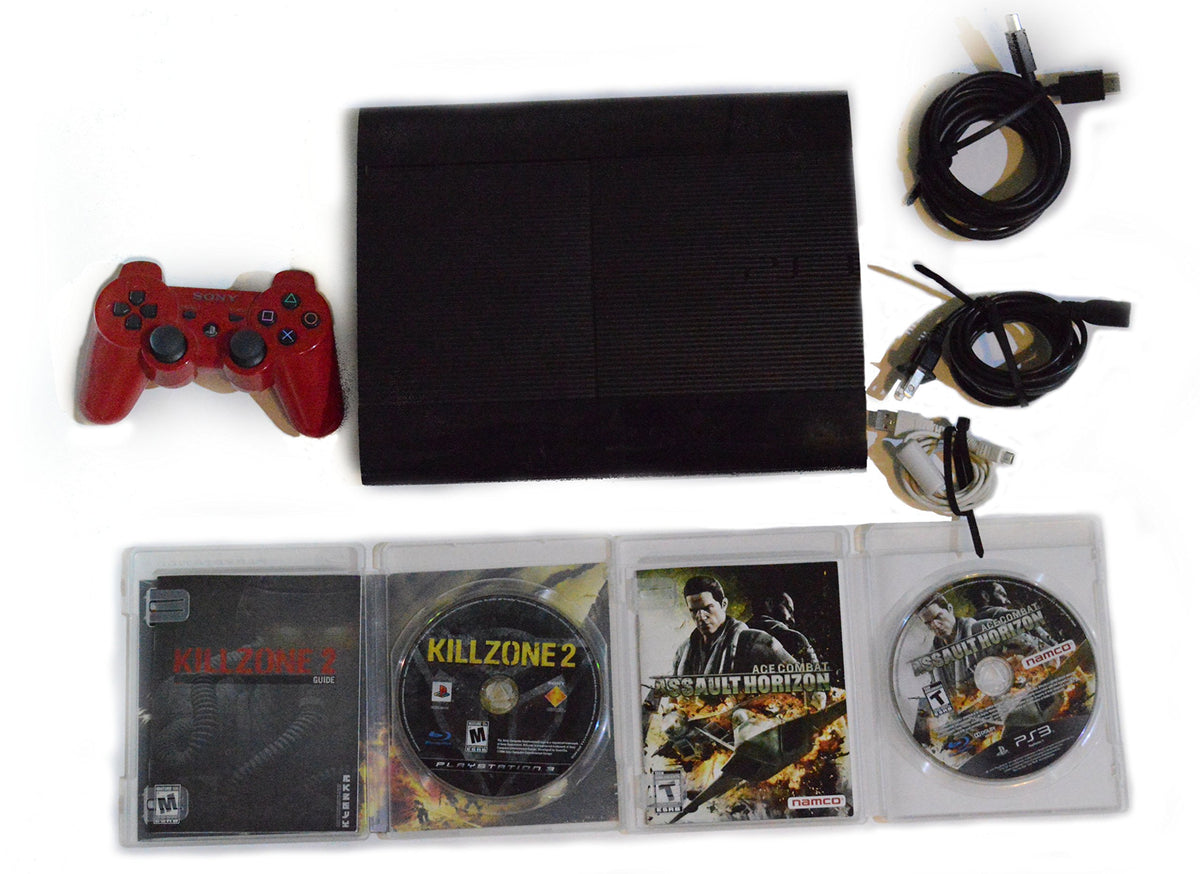 Playstation 3 Super Slim 500GB Game Console Bundle G8083